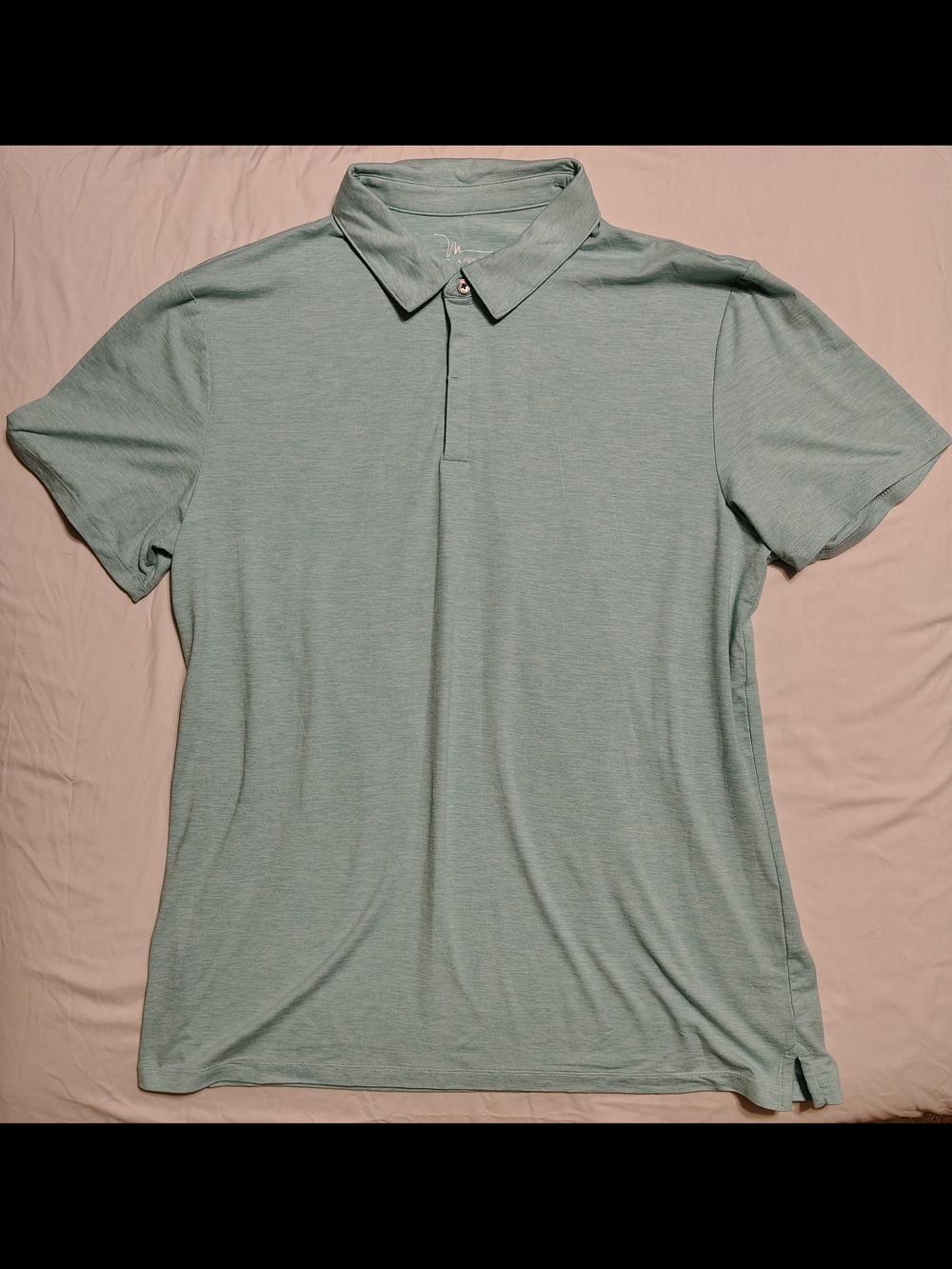 Marc Anthony Luxury Sarasota Heathered Tiffany Blue Men's Polo Size XL NWOT